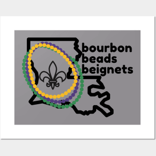 Bourbon Beads Beignets Posters and Art